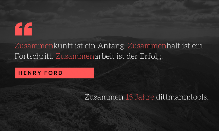 15 Jahre dittmann_tools Dittmann Tools